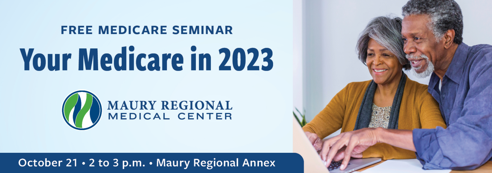 Text: "Free Medicare Seminar: Your Medicare in 2023."