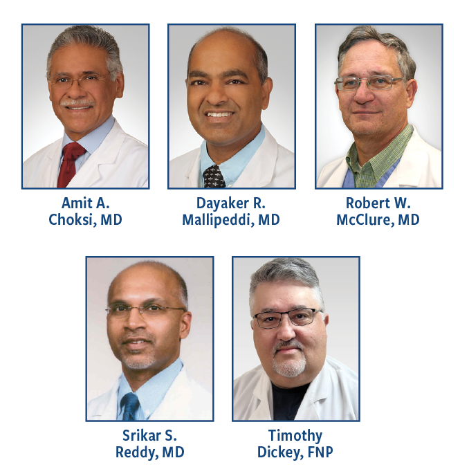 The providers at MRMG Mid-South Gastroenterology.